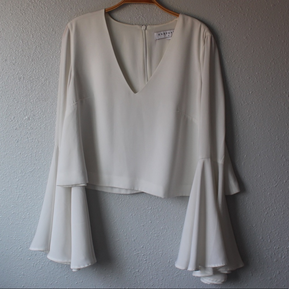 Keepsake bell sleeve blouse